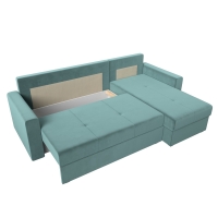 Угловой диван Верона лайт (велюр бирюзовый) - Изображение 1